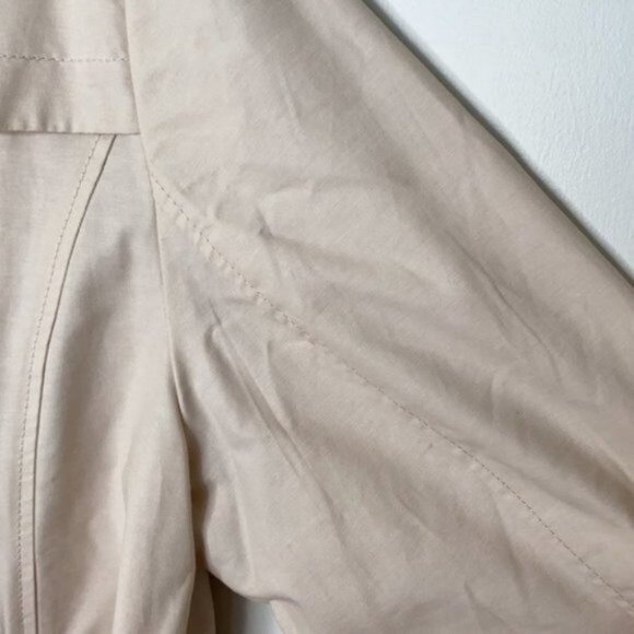 Addition Elle Women Ivory Short Double Breasted Trench Coat Jacket Plus Size X - Picture 13 of 16